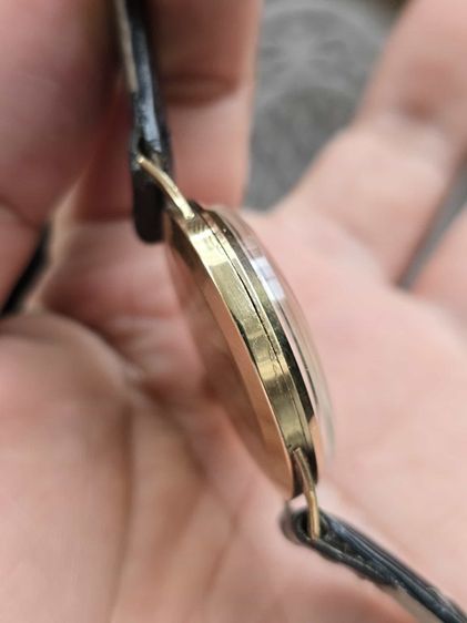 นาฬิกา MAJEX 9k Solid Gold หูกะทะ เข็มดาบ 2เข็มครึ่ง ตัวเรือนทองคำแท้9k รูปที่ 9