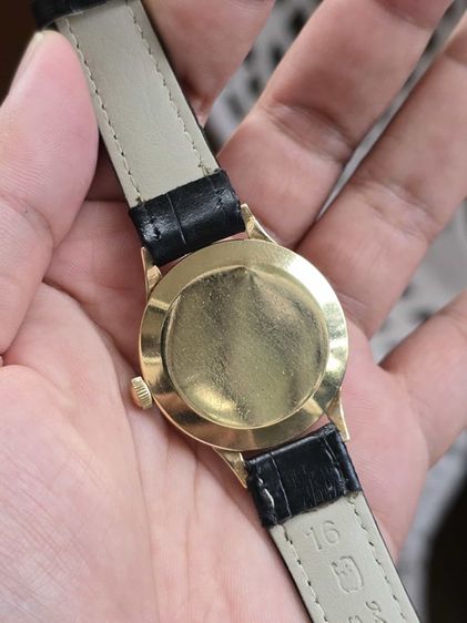 นาฬิกา MAJEX 9k Solid Gold หูกะทะ เข็มดาบ 2เข็มครึ่ง ตัวเรือนทองคำแท้9k รูปที่ 7