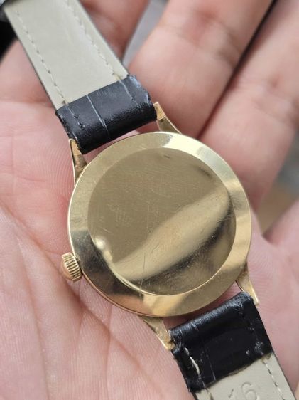 นาฬิกา MAJEX 9k Solid Gold หูกะทะ เข็มดาบ 2เข็มครึ่ง ตัวเรือนทองคำแท้9k รูปที่ 13