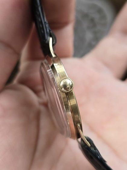 นาฬิกา MAJEX 9k Solid Gold หูกะทะ เข็มดาบ 2เข็มครึ่ง ตัวเรือนทองคำแท้9k รูปที่ 8