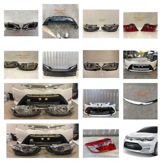 🔥 อะไหล่ Toyota Vios XP150 ของแท้ศูนย์ ราคาดี พร้อมส่งทั่วไทย กันชน ไฟหน้า ไฟท้าย ประตู ฝากระโปรง จาก NIMIT AUTO