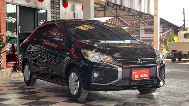 Mitsubishi Attrage 2022 1.2 GLX Sedan เบนซิน ไม่ติดแก๊ส เกียร์อัตโนมัติ ดำ รูปที่ 3