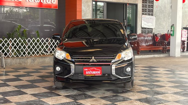 Mitsubishi Attrage 2022 1.2 GLX Sedan เบนซิน ไม่ติดแก๊ส เกียร์อัตโนมัติ ดำ รูปที่ 2