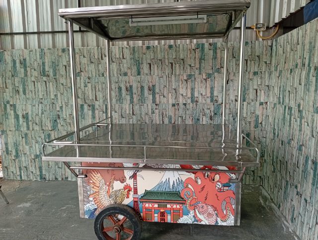 รถเข็นสแตนเลสแท้สภาพใหม่สวยๆ