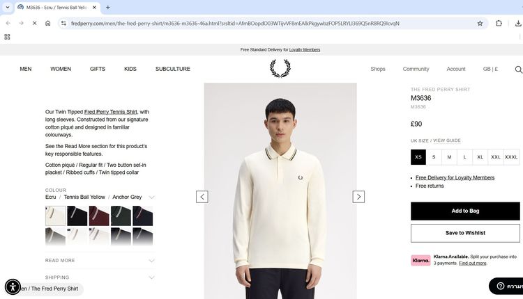 FRED PERRY  รูปที่ 2