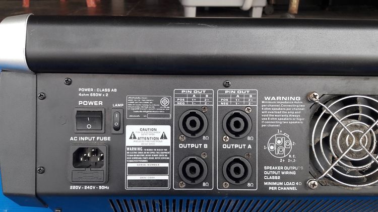เพาเวอร์มิกเซอร์ PROEURO TECH PMX-P8650FX รูปที่ 10