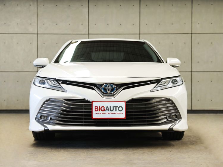 Toyota Camry 2021 2.5 Hybrid Sedan ไฮบริด ไม่ติดแก๊ส เกียร์อัตโนมัติ ขาว รูปที่ 4
