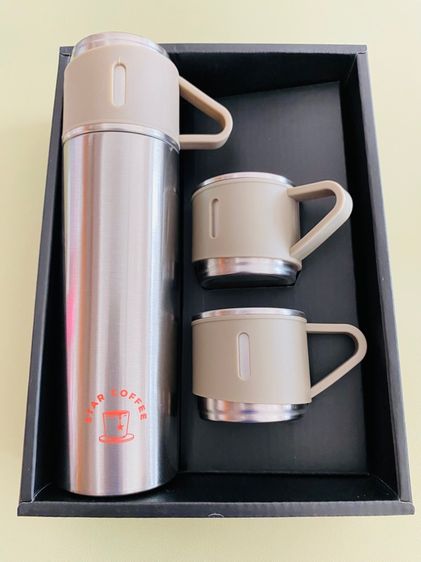 🍶เซตกระบอกน้ำ (มือหนึ่ง) เก็บความร้อนและเย็น ยี่ห้อ Star Coffee 🍶 รูปที่ 3