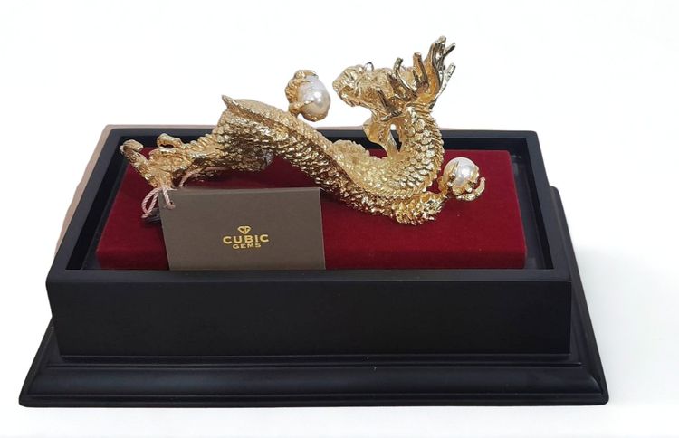 มังกรมหาโชค ชุบทอง 24K - CUBIC GEMS – รุ่น SHO-1001-GB  ของใหม่ พร้อมกล่อง รูปที่ 4