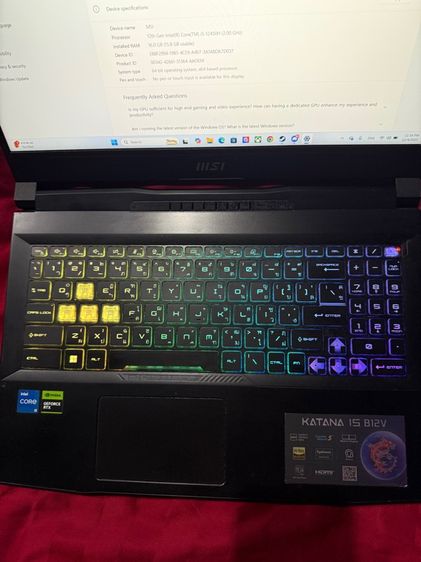 รุ่นอื่น ๆ 16 กิกะไบต์ วินโดว์ MSI Katana 15 4070
