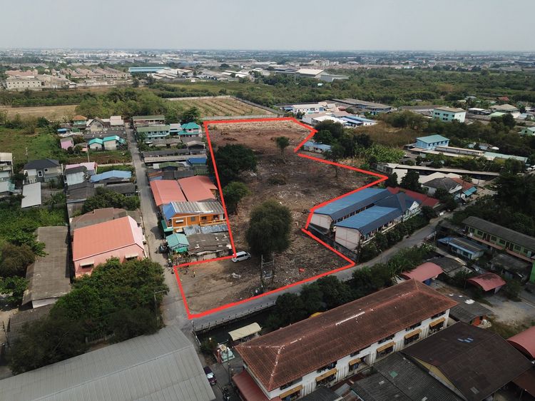 ขายที่ดินเนื้อที่ 9 ไร่ 96.8 ตร.ว. กระทุ่มแบน เหมาะสร้างบ้าน  โรงงานขนาดเล็ก หรือโกดังสินค้า