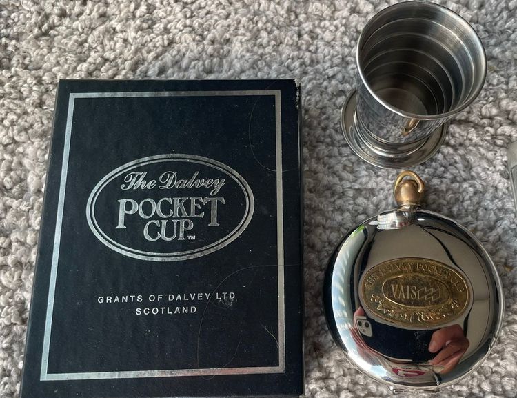 ขาย ขวดเหล้าดีบุก พกพา Antique Pewter Flask frieling zinn 95 Germany มือสอง รูปที่ 6