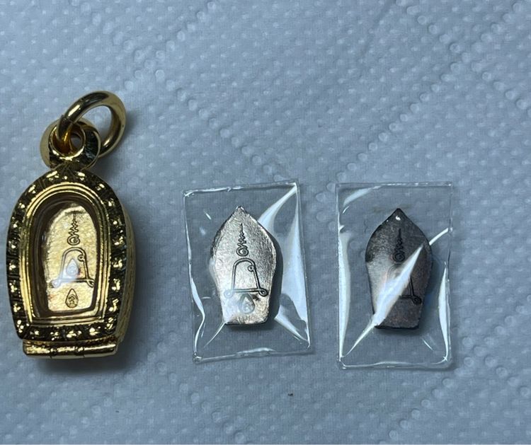 พระนาคปรกใบมะขาม รุ่นแรก เนื้อทองคำ หลวงปู่หลิว วัดไร่แตงทอง ปี 2535 องค์แชมป์สามพรานพร้อมตลับทองคำมือ 1 รูปที่ 14