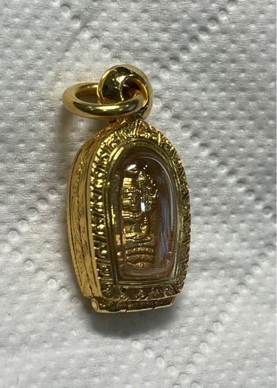 พระนาคปรกใบมะขาม รุ่นแรก เนื้อทองคำ หลวงปู่หลิว วัดไร่แตงทอง ปี 2535 องค์แชมป์สามพรานพร้อมตลับทองคำมือ 1 รูปที่ 6