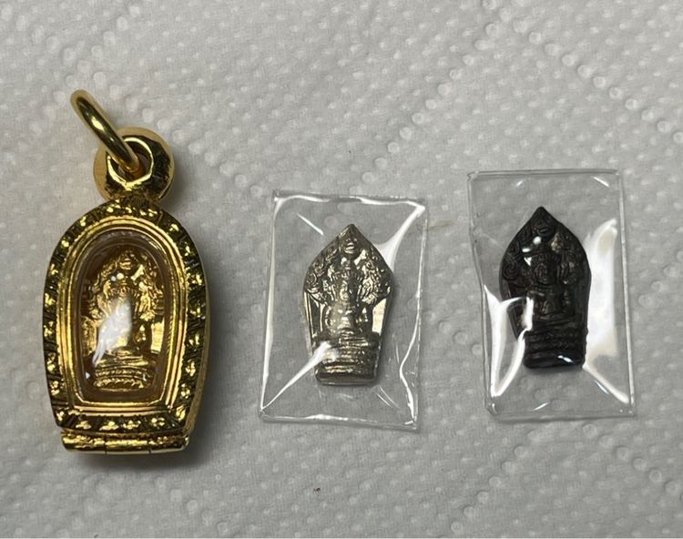 พระนาคปรกใบมะขาม รุ่นแรก เนื้อทองคำ หลวงปู่หลิว วัดไร่แตงทอง ปี 2535 องค์แชมป์สามพรานพร้อมตลับทองคำมือ 1 รูปที่ 13