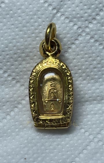 พระนาคปรกใบมะขาม รุ่นแรก เนื้อทองคำ หลวงปู่หลิว วัดไร่แตงทอง ปี 2535 องค์แชมป์สามพรานพร้อมตลับทองคำมือ 1 รูปที่ 8