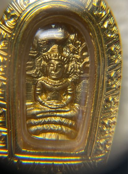 พระนาคปรกใบมะขาม รุ่นแรก เนื้อทองคำ หลวงปู่หลิว วัดไร่แตงทอง ปี 2535 องค์แชมป์สามพรานพร้อมตลับทองคำมือ 1 รูปที่ 7