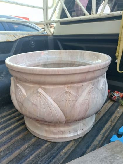 กระถางธูปหินอ่อนแท้แกะสลักขนาด 50 cm รูปที่ 2