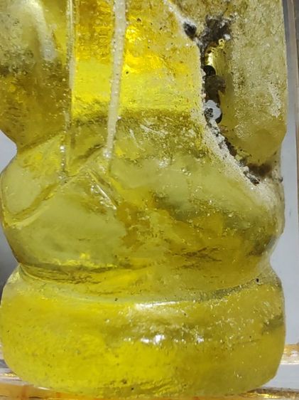 พระแก้วกรุฮอด​ หินจุยเจียเนื้อสีเหลืองบุษราคัมพร้อมกรอบอย่างดี​ ขนาด​ 2​ x​ 5​ ซ.ม. รูปที่ 8