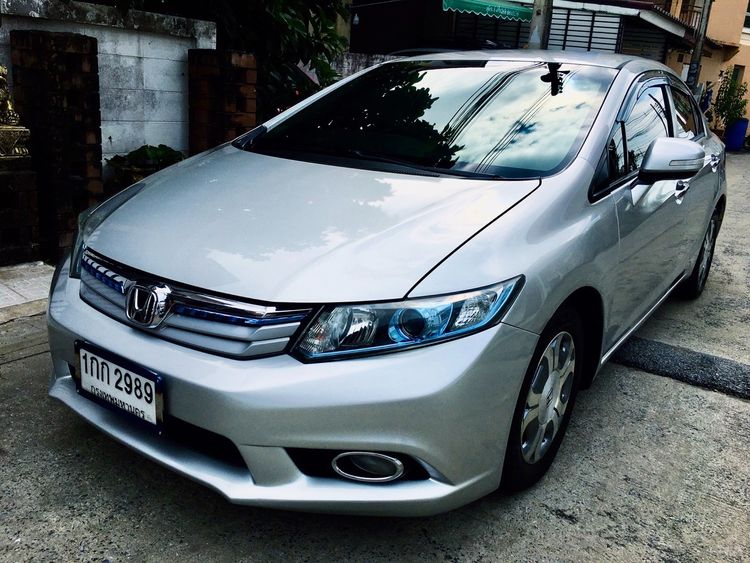 Honda Civic 2013 1.5 Hybrid Sedan ไฮบริด ไม่ติดแก๊ส เกียร์อัตโนมัติ เทา