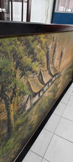 ภาพวาดสีน้ำมันขนาดใหญ่มากเก่าโบราณ รูปที่ 4