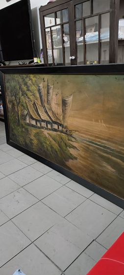 ภาพวาดสีน้ำมันขนาดใหญ่มากเก่าโบราณ รูปที่ 12