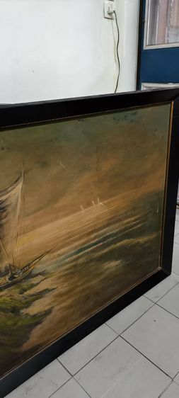 ภาพวาดสีน้ำมันขนาดใหญ่มากเก่าโบราณ รูปที่ 8