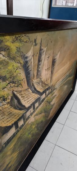 ภาพวาดสีน้ำมันขนาดใหญ่มากเก่าโบราณ รูปที่ 5