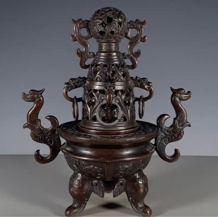 ✨เตาเผาธูปทองเหลืองโบราณ✨