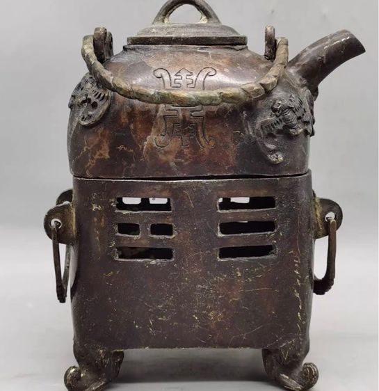 ✨กาน้ำชา “ งานเก่าโบราณ ”ทองเหลือง  รูปที่ 2