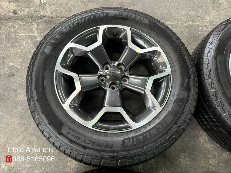 ✨ล้อแม็ก 5รู100✨Subaru XV ขอบ 17 ดำหน้าเงา พร้อมยาง 235-60-17 Michelin💥ปี 22💥 รูปที่ 4