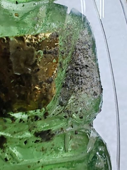 พระแก้วกรุฮอด​ หินจุยเจียสีเขียวพร้อมกรอบอย่างดี​ ขนาด​ 2.5​ X​ 5​ ซ.ม. รูปที่ 10