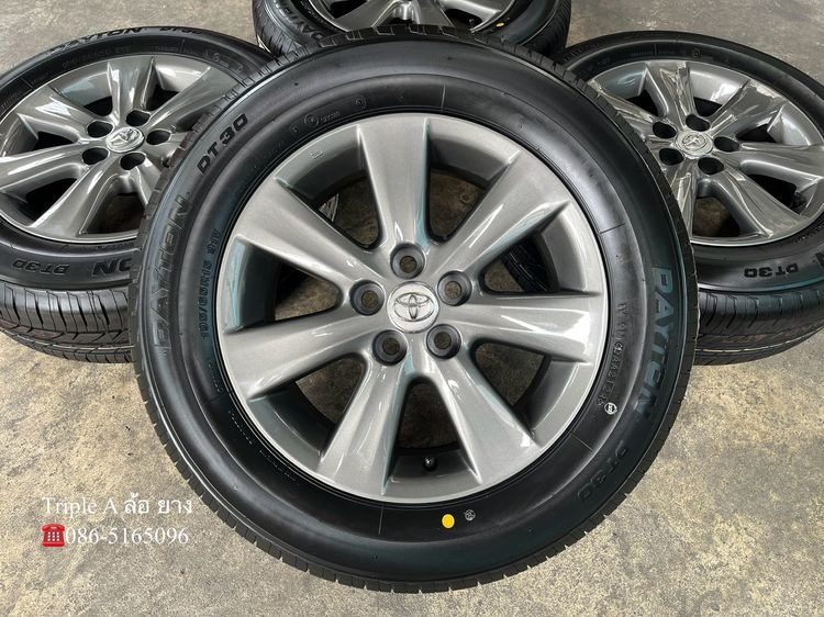 ✨ล้อแม็กพร้อมยางใหม่💯✨5รู100✨Toyota Altis ขอบ 15 สีเทา💖สวยกริ๊บ💖 รูปที่ 2