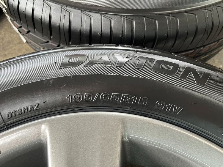 ✨ล้อแม็กพร้อมยางใหม่💯✨5รู100✨Toyota Altis ขอบ 15 สีเทา💖สวยกริ๊บ💖 รูปที่ 7