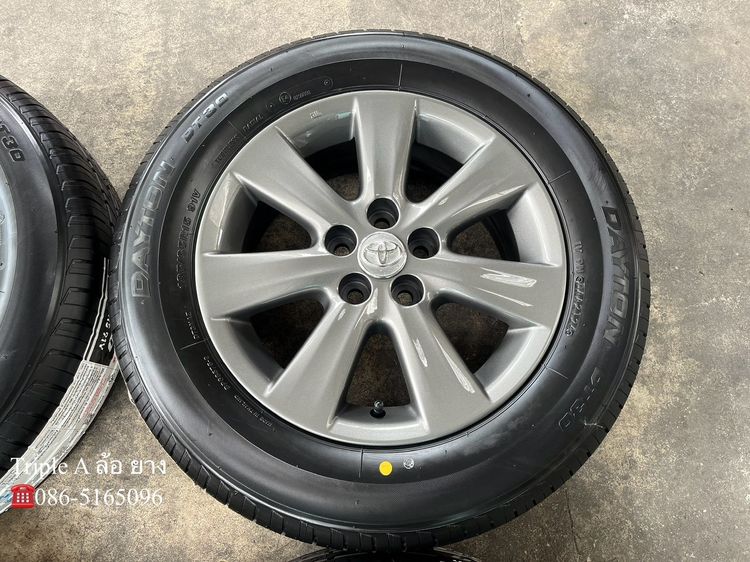 ✨ล้อแม็กพร้อมยางใหม่💯✨5รู100✨Toyota Altis ขอบ 15 สีเทา💖สวยกริ๊บ💖 รูปที่ 5