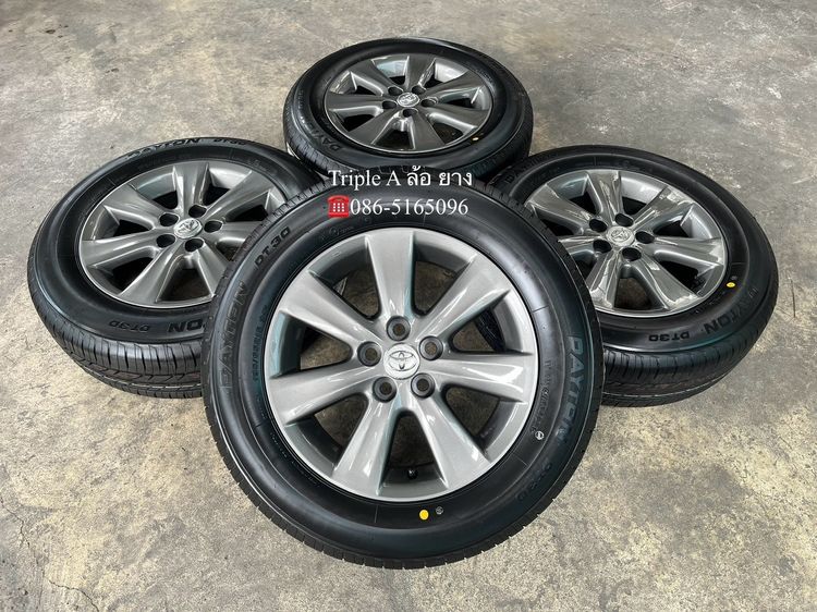 ✨ล้อแม็กพร้อมยางใหม่💯✨5รู100✨Toyota Altis ขอบ 15 สีเทา💖สวยกริ๊บ💖