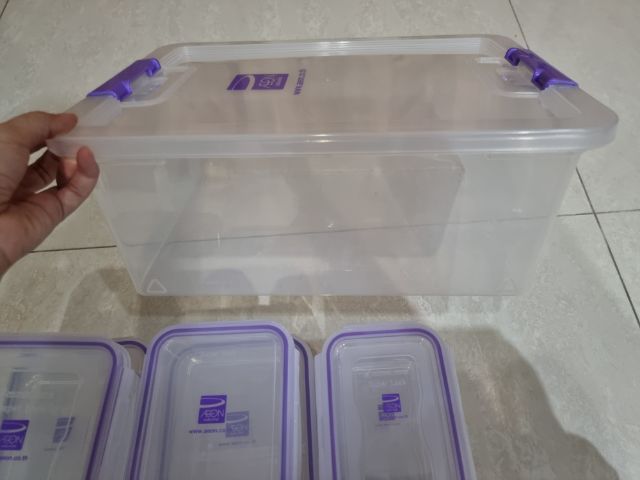 Super lock ชุดกล่องอเนกประสงค์ ขนาด 27.3 x 38 x 15 ซม. พร้อมกล่องถนอมอาหาร 11 ใบ (ทั้งหมด 24 ชิ้นรวมฝาและช่องแบ่ง) จาก AEON รูปที่ 2