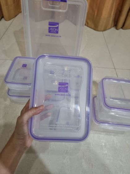 Super lock ชุดกล่องอเนกประสงค์ ขนาด 27.3 x 38 x 15 ซม. พร้อมกล่องถนอมอาหาร 11 ใบ (ทั้งหมด 24 ชิ้นรวมฝาและช่องแบ่ง) จาก AEON รูปที่ 5