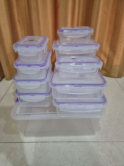 Super lock ชุดกล่องอเนกประสงค์ ขนาด 27.3 x 38 x 15 ซม. พร้อมกล่องถนอมอาหาร 11 ใบ (ทั้งหมด 24 ชิ้นรวมฝาและช่องแบ่ง) จาก AEON รูปที่ 10