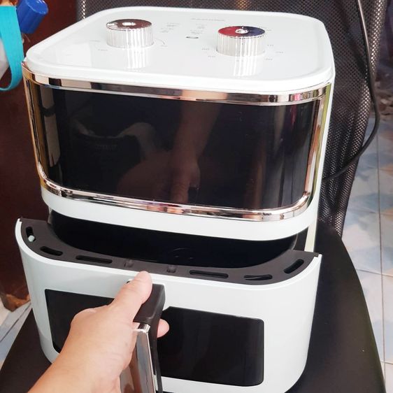 หม้อทอดไร้น้ำมัน Kashiwa   KW-803 สีฟ้า ขนาด 8 ลิตร