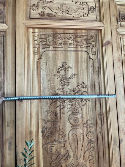 ไม้แกะสลัก ลายเครื่องตั้งจีน สะสม รูปที่ 10