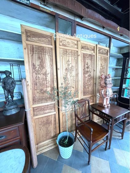 ไม้แกะสลัก ลายเครื่องตั้งจีน สะสม รูปที่ 2