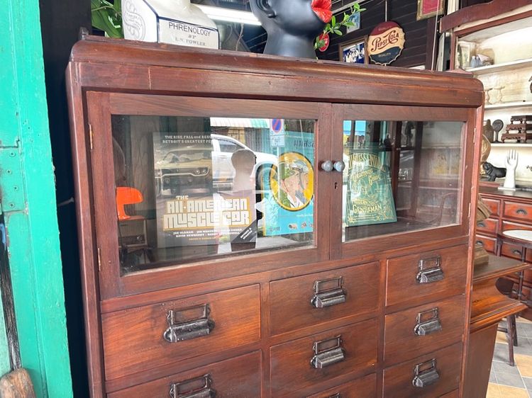 ตู้ลิ้นชัก 21 ลิ้นชัก ไม้สัก โบราณเก่าสะสม รูปที่ 5