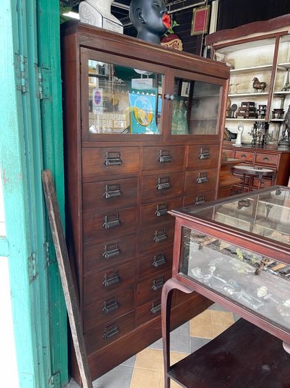 ตู้ลิ้นชัก 21 ลิ้นชัก ไม้สัก โบราณเก่าสะสม รูปที่ 4