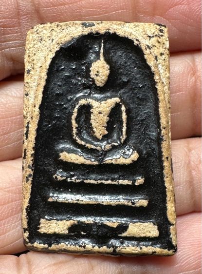 สมเด็จพิมพ์ใหญ่ ลงรักเก่าเดิมเนื้อแก่มวลสาร  รูปที่ 7