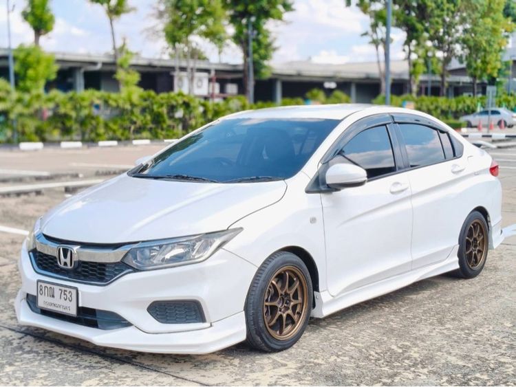 Honda City 2018 1.5 S Sedan เบนซิน ไม่ติดแก๊ส เกียร์อัตโนมัติ ขาว รูปที่ 3