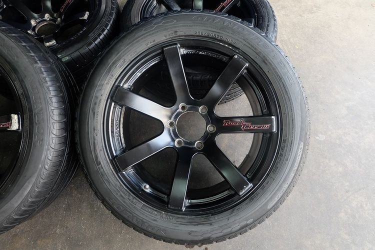 🚘 Lenso RT7 Concave 20 สีดำ 6รู139 + ยาง  Dunlop 265 50R20 ปี23  รูปที่ 2