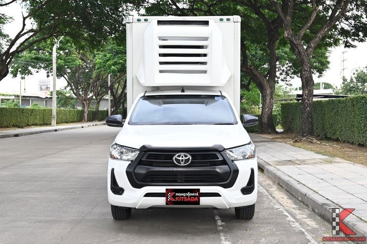 Toyota Hilux Revo 2021 2.4 Entry Pickup ดีเซล ไม่ติดแก๊ส เกียร์ธรรมดา ขาว รูปที่ 2