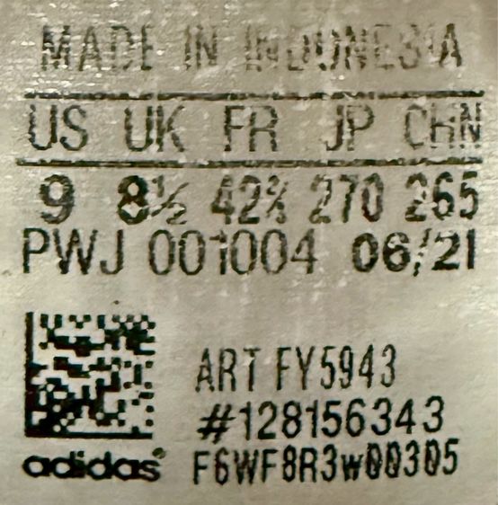 Adidas Size42.5 ส่งฟรี รูปที่ 6