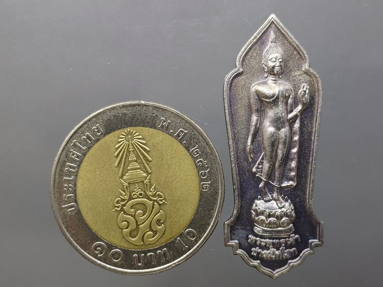 พระพุทธเจ้าปางเปิดโลก เนื้อเงิน ศาลหลักเมืองกรุงเทพมหานคร ปี 2560 พร้อมกล่องเดิม รูปที่ 8